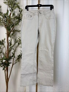 Riders by Lee Light Khaki Boot Cut Cotton Jeans Sz 12P (B7)